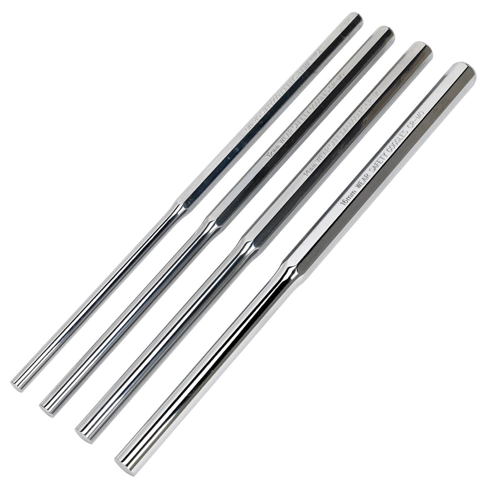 Sealey 4 Piece Extra Long Parallel Pin Punch Set Tool Roll Commercial Industrial