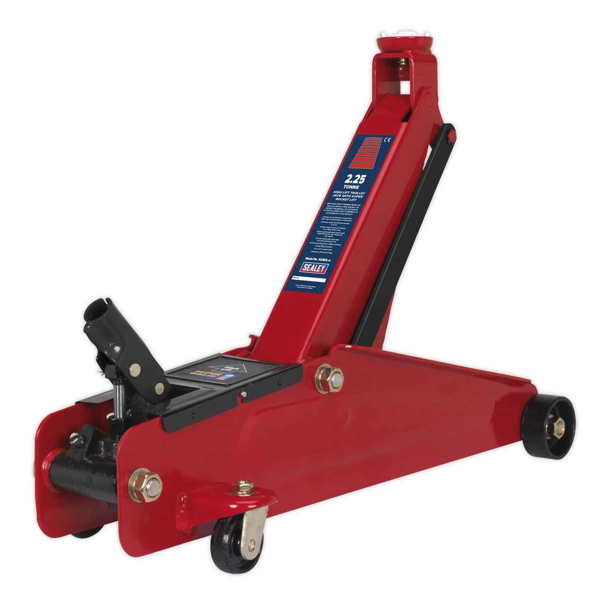 Sealey Trolley Jack 2.25 Tonne High Lift SUV Super Rocket Lift