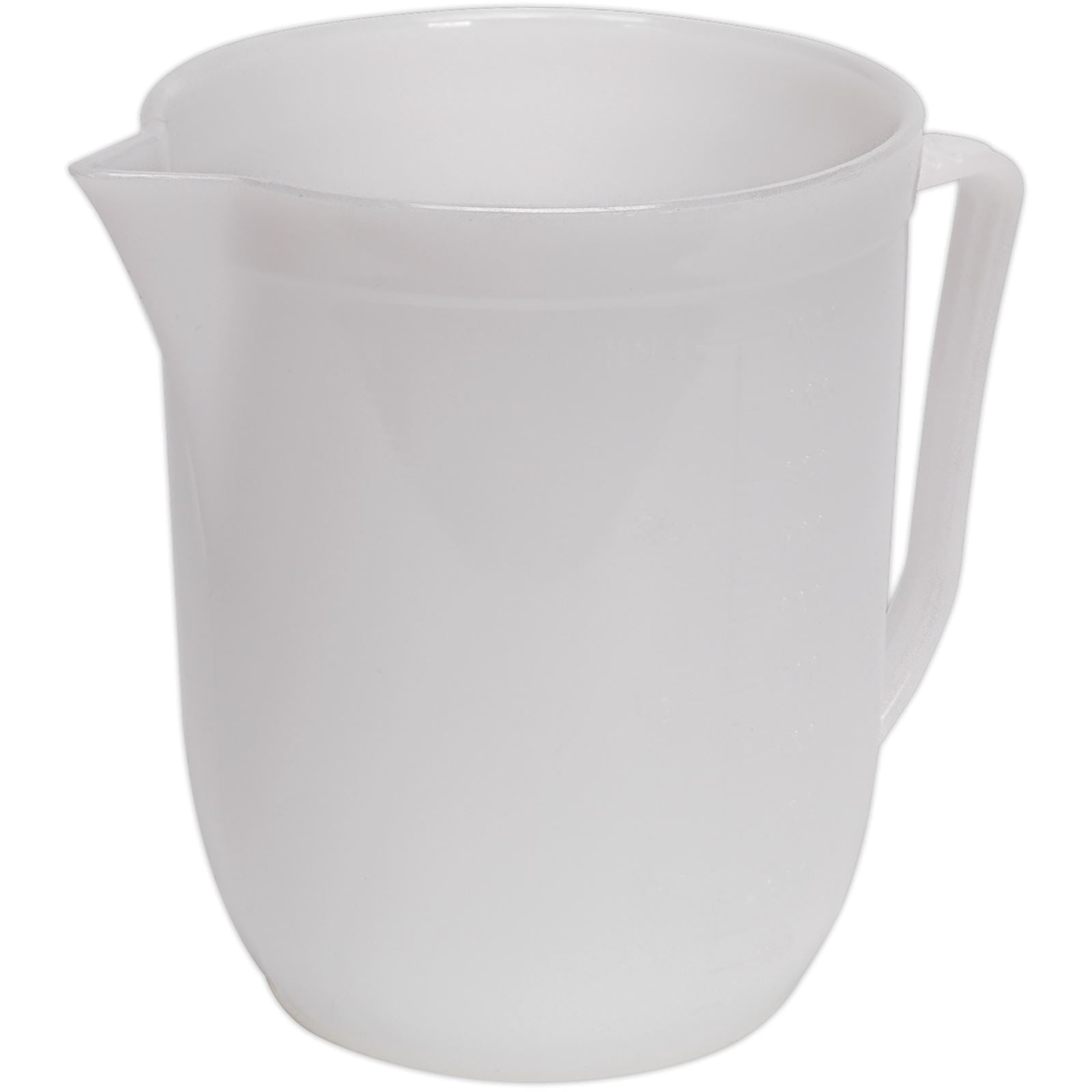 Sealey 5 Litre Measuring Jug Easy To Read Opaque Polythene Garage Fuel