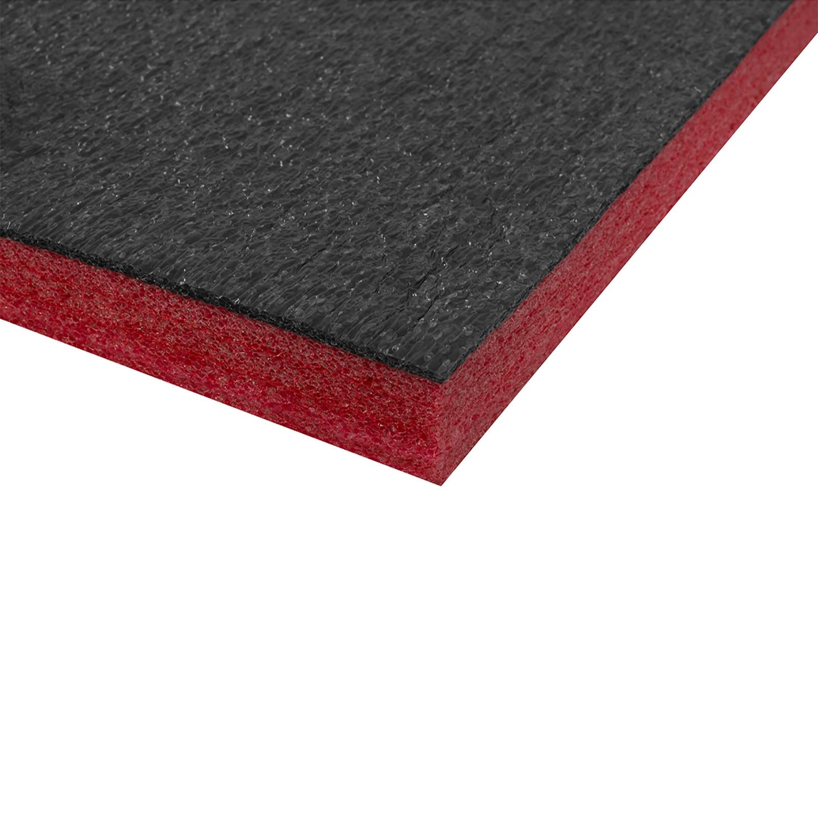 Sealey Easy Peel Shadow Foam® Red/Black 1200 x 550 x 30mm