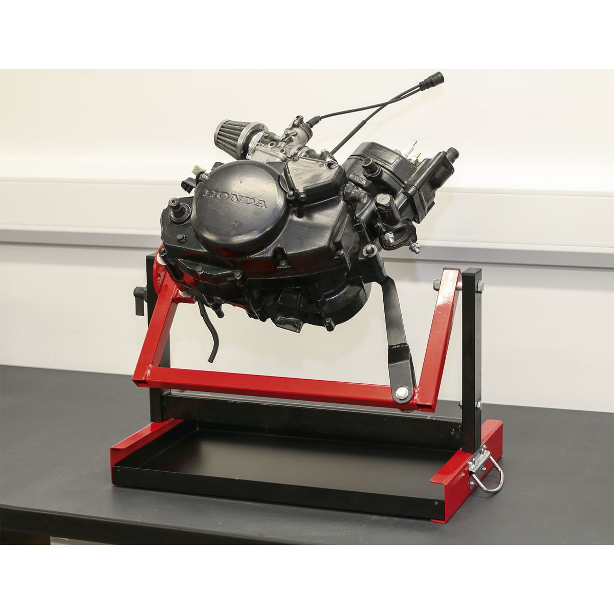 Sealey Motorcycle Engine Stand, Single/Twin Cylinder 30kg Capacity
