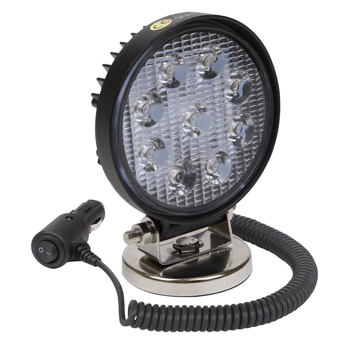 Sealey Round Worklight with Magnetic Base 27W SMD LED