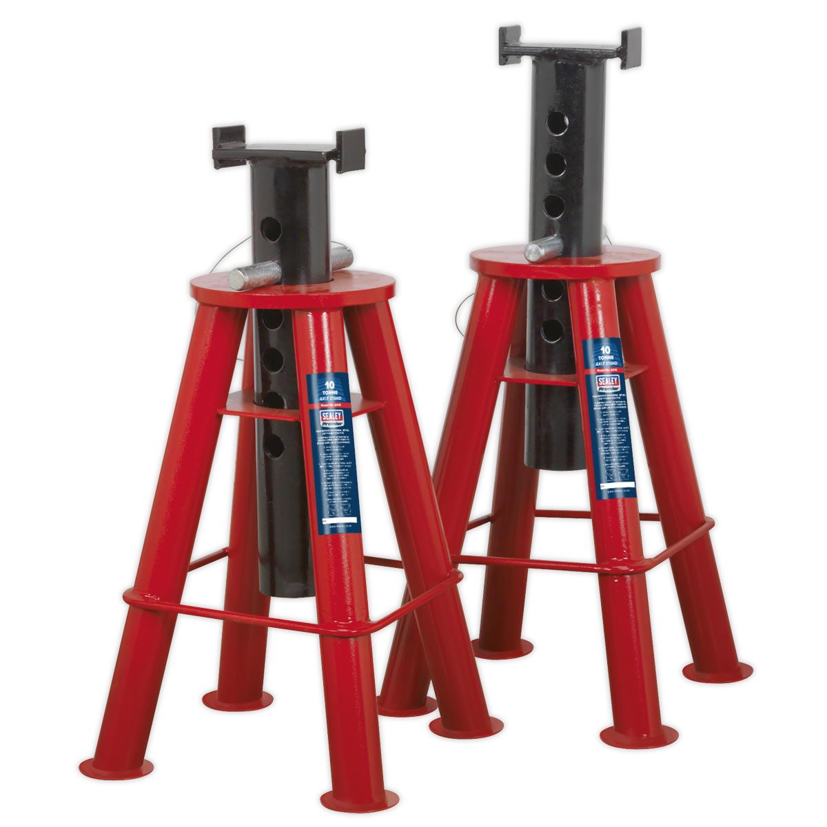 Sealey Premier Premier Axle Stands (Pair) 10 Tonne Capacity per Stand