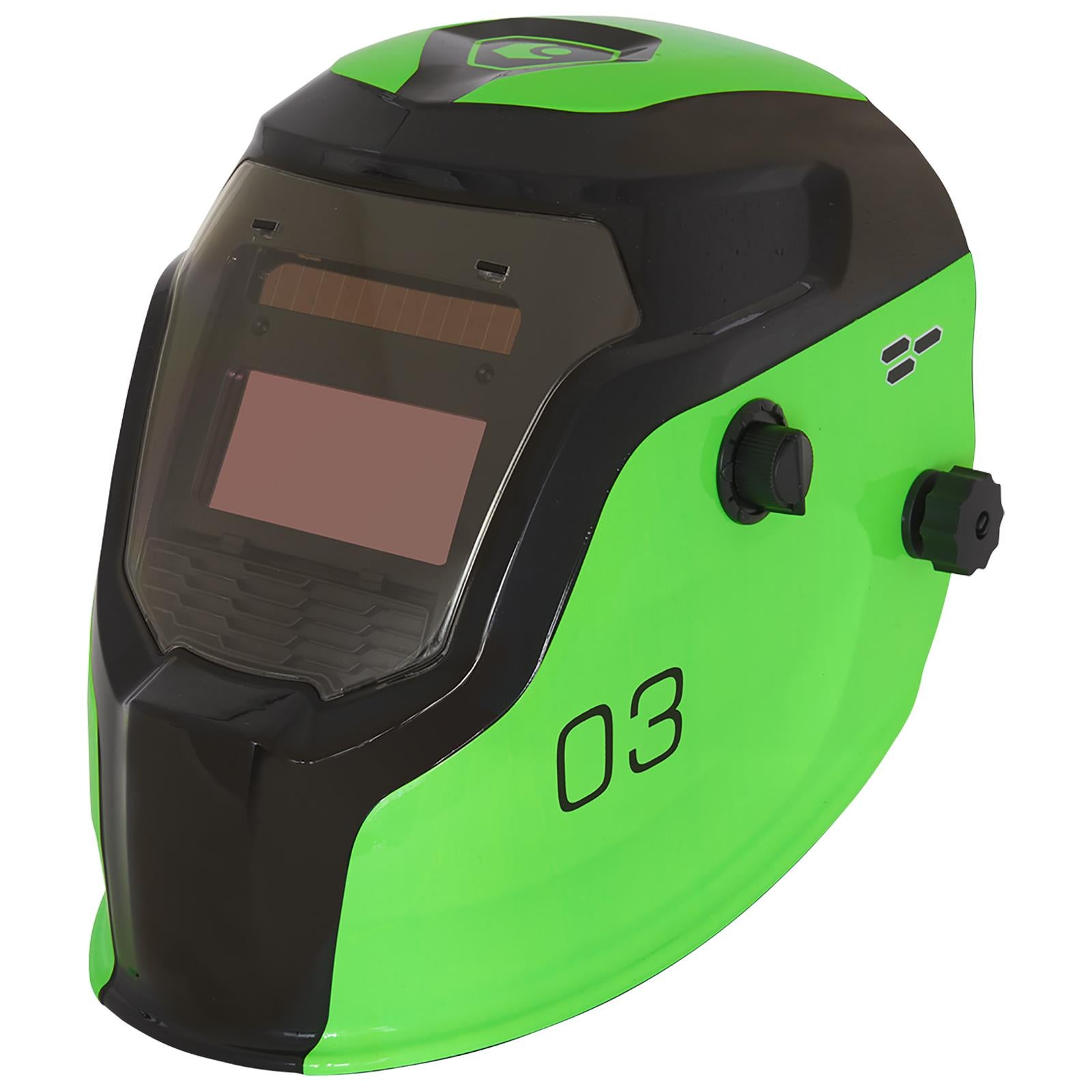 Sealey Auto Darkening Welding Helmet Shade 9-13 Green