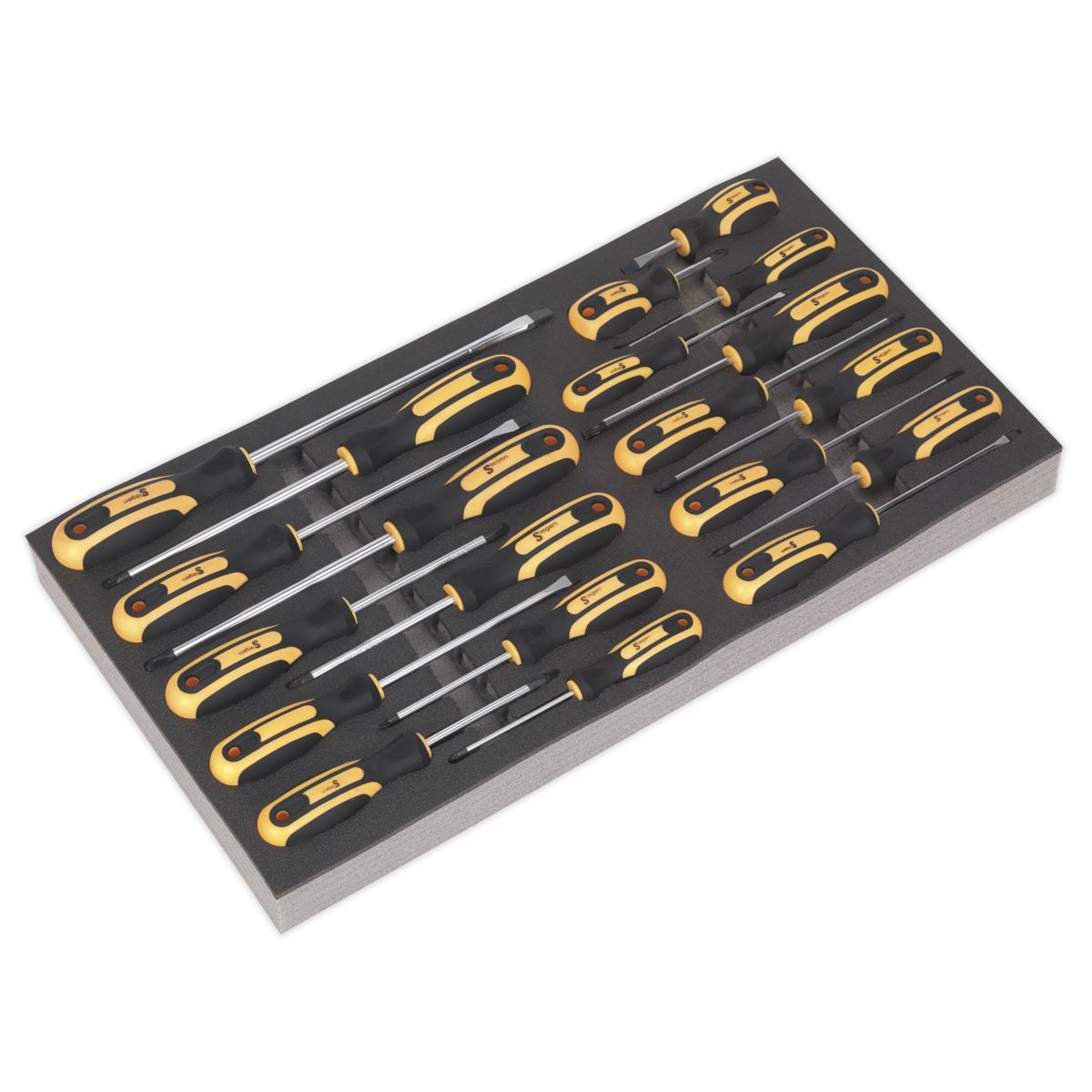Siegen by Sealey Tool Tray with Screwdriver Set 20pc