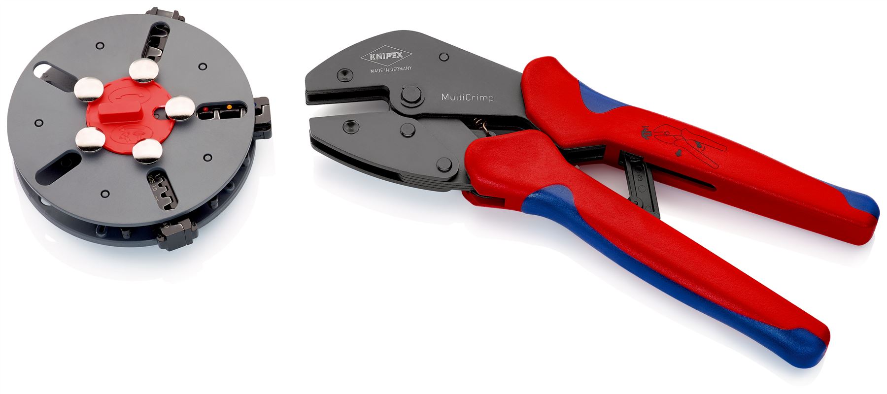 Knipex MultiCrimp 250mm Lever Action Crimping Pliers with Changer Maga