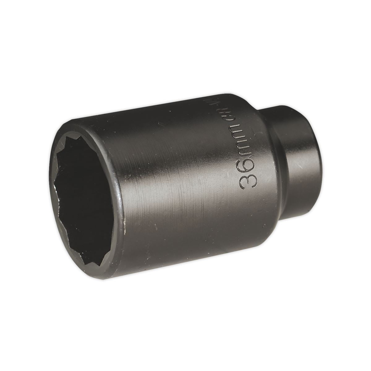 Sealey Premier Impact Socket 36mm Bi-Hex Deep 1/2"Sq Drive