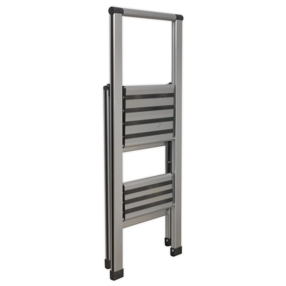 Sealey Aluminium Professional Folding Step Ladder 2-Step 150kg Capacity