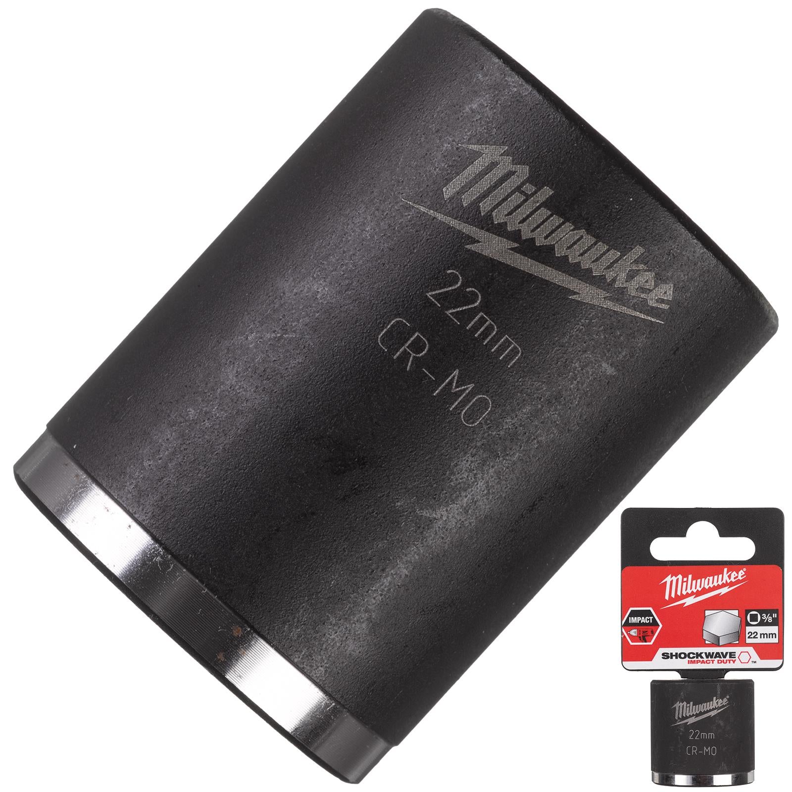 Milwaukee Impact Sockets 3/8" Drive Shockwave Impact Duty