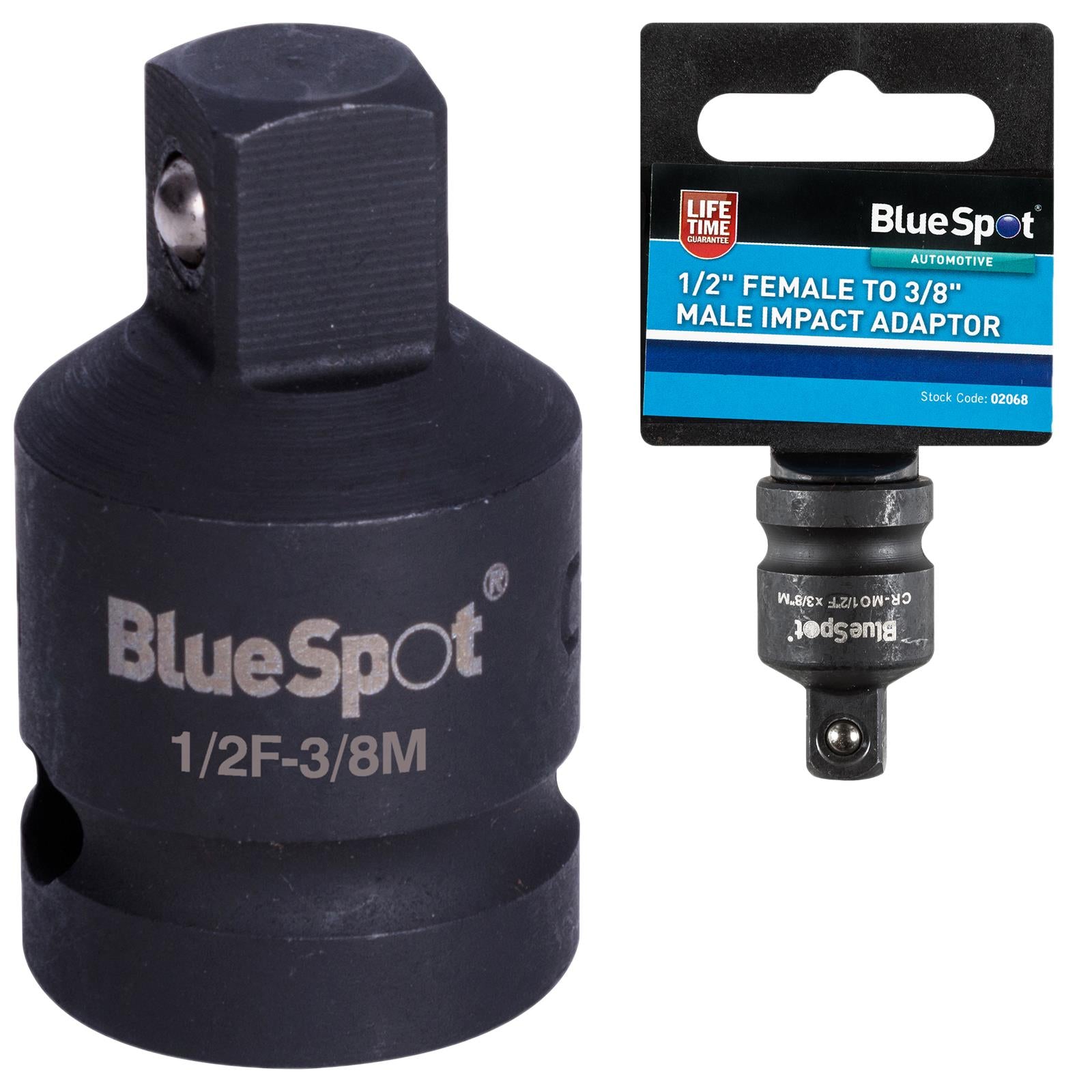 BlueSpot Impact Socket Adaptor 1/2" Female to 3/8" Male Reducer