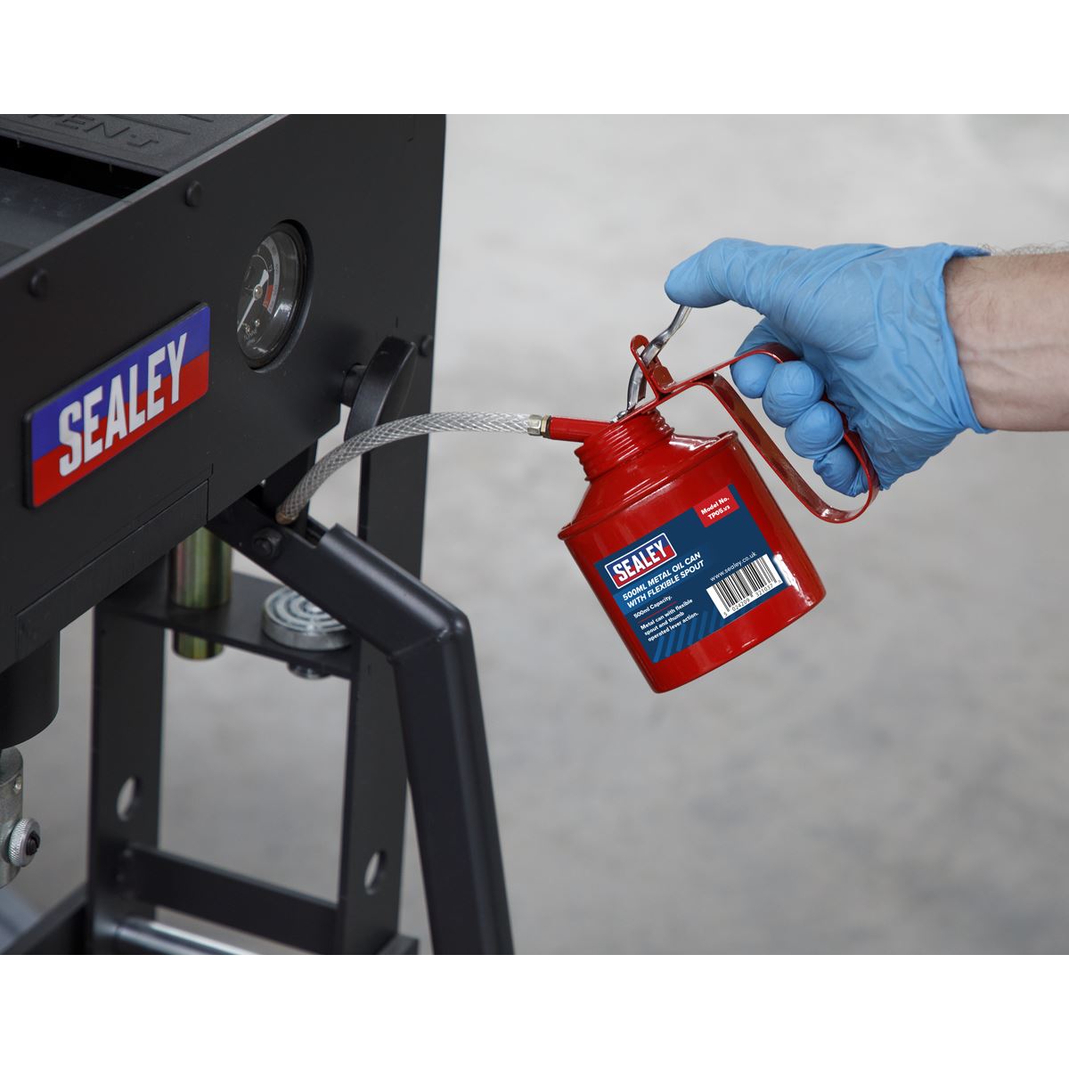 Sealey Metal Oil Can Flexible Spout 500ml