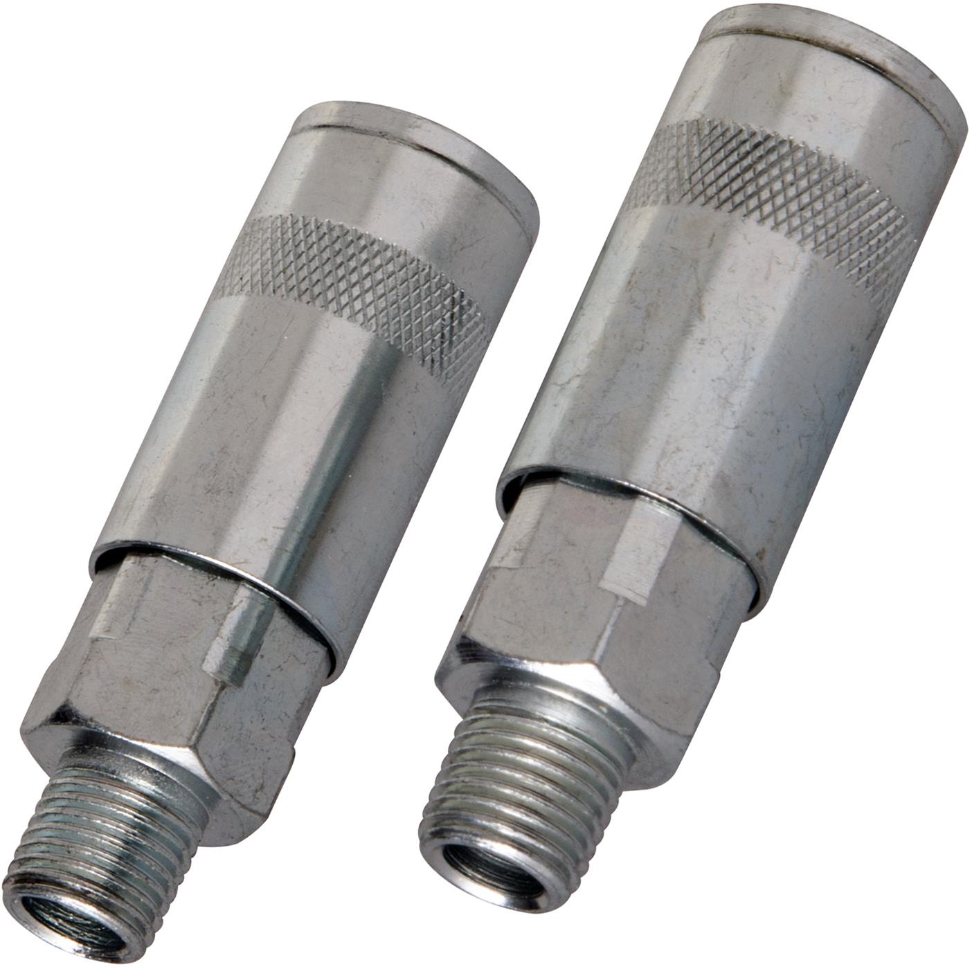 Silverline 2 Piece Quick Couplers 1/4" BSP Male Thread 6mm Air Tool Connector