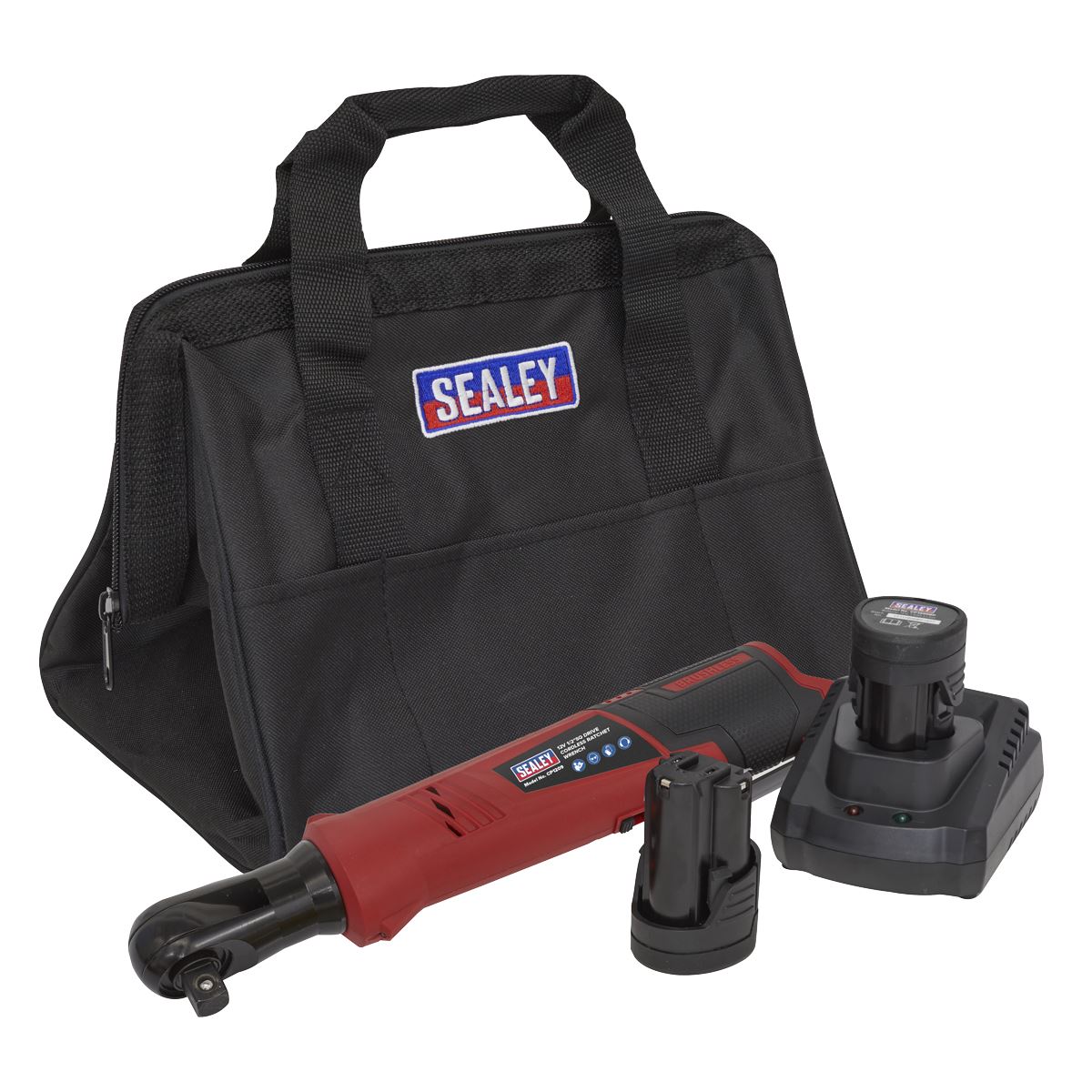 Sealey Cordless Ratchet Wrench Kit 1/2"Sq Drive 12V SV12 Series - 2 Batteries