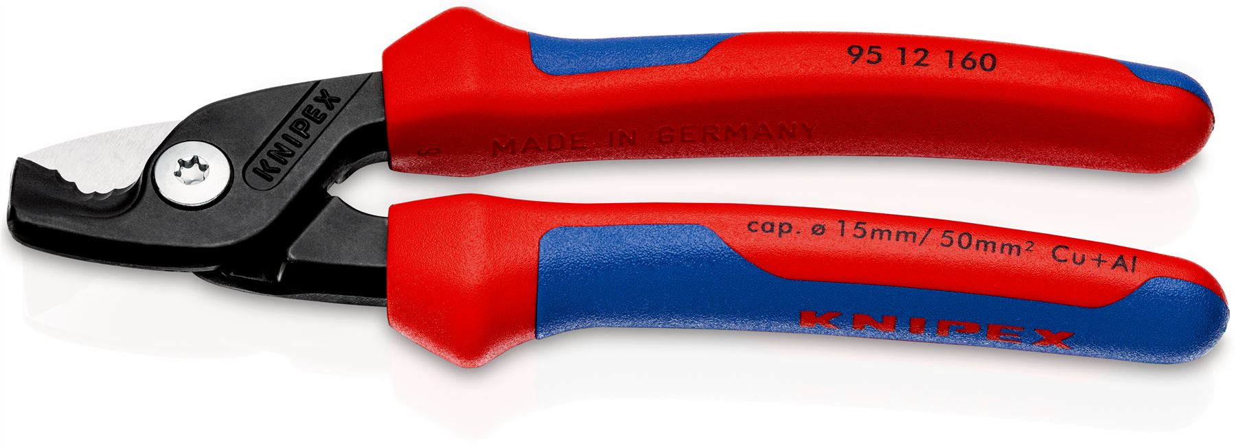 Knipex StepCut Cable Shears 160mm Multi Component Grips 95 12 160