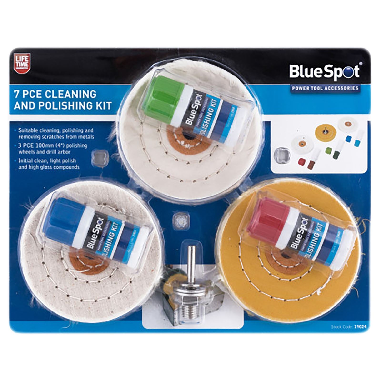BlueSpot 7 Piece Cleaning and Polishing Kit