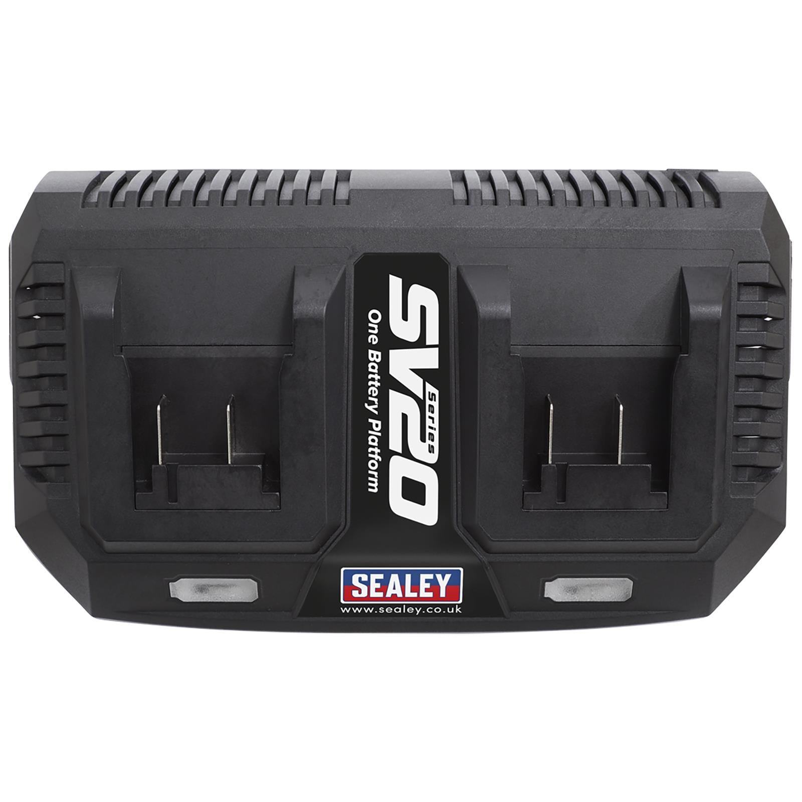 Sealey Dual Battery Charger 20V Lithium-ion for SV20 CP20V Series Cordless Power Tools