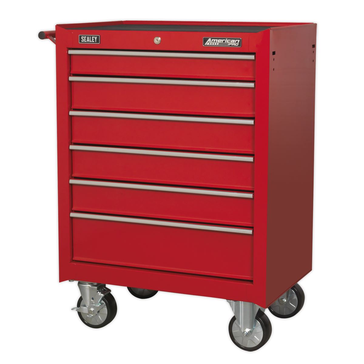 Sealey American Pro Rollcab 6 Drawer with Ball-Bearing Slides - Red