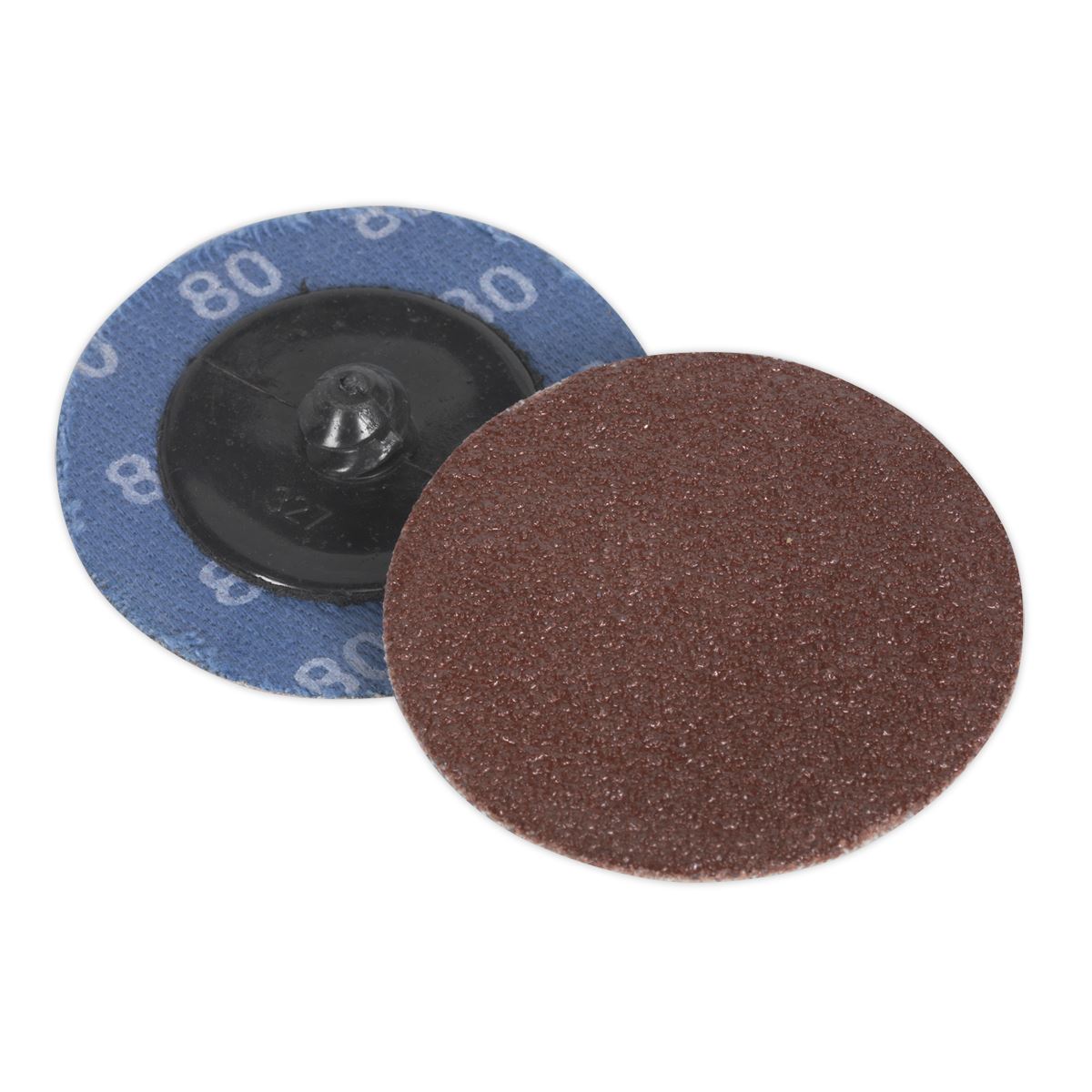 Sealey Quick-Change Sanding Disc Ø50mm 80Grit Pack of 10