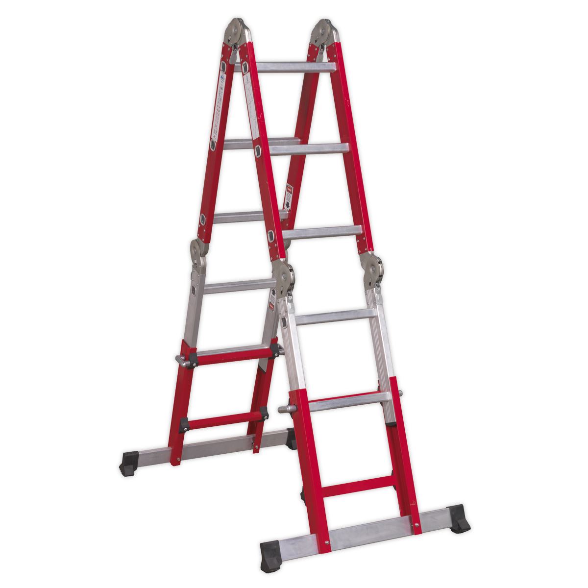 Sealey Aluminium Multipurpose Ladder EN 131 Adjustable Height