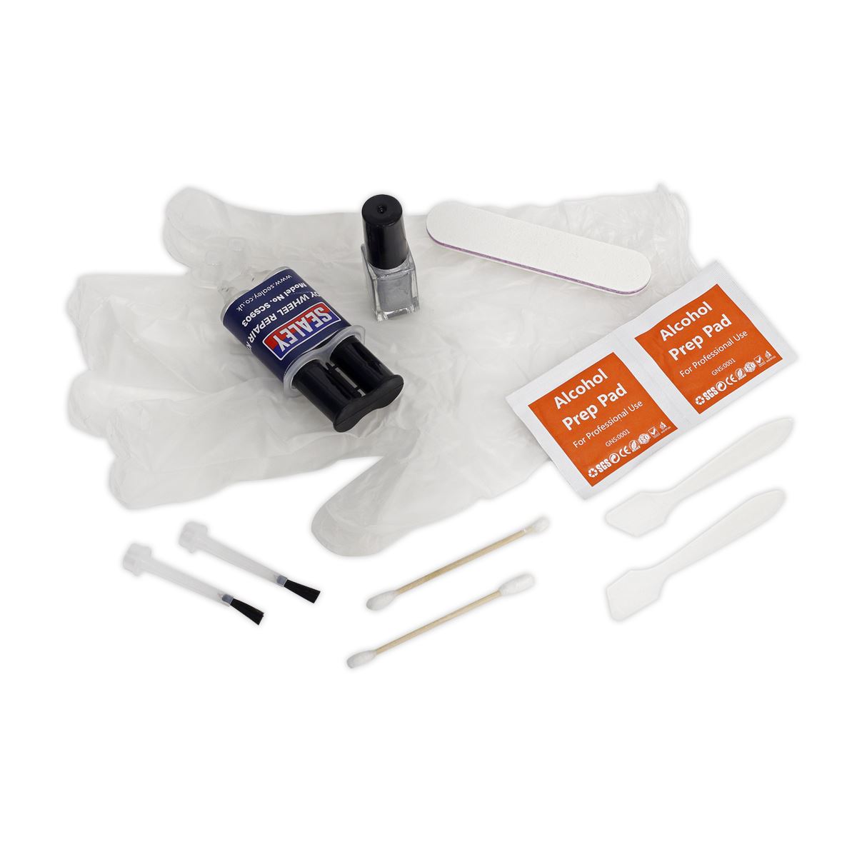 Sealey Alloy Wheel Repair Kit Repairs Cosmetic Damage Simply and Quickly