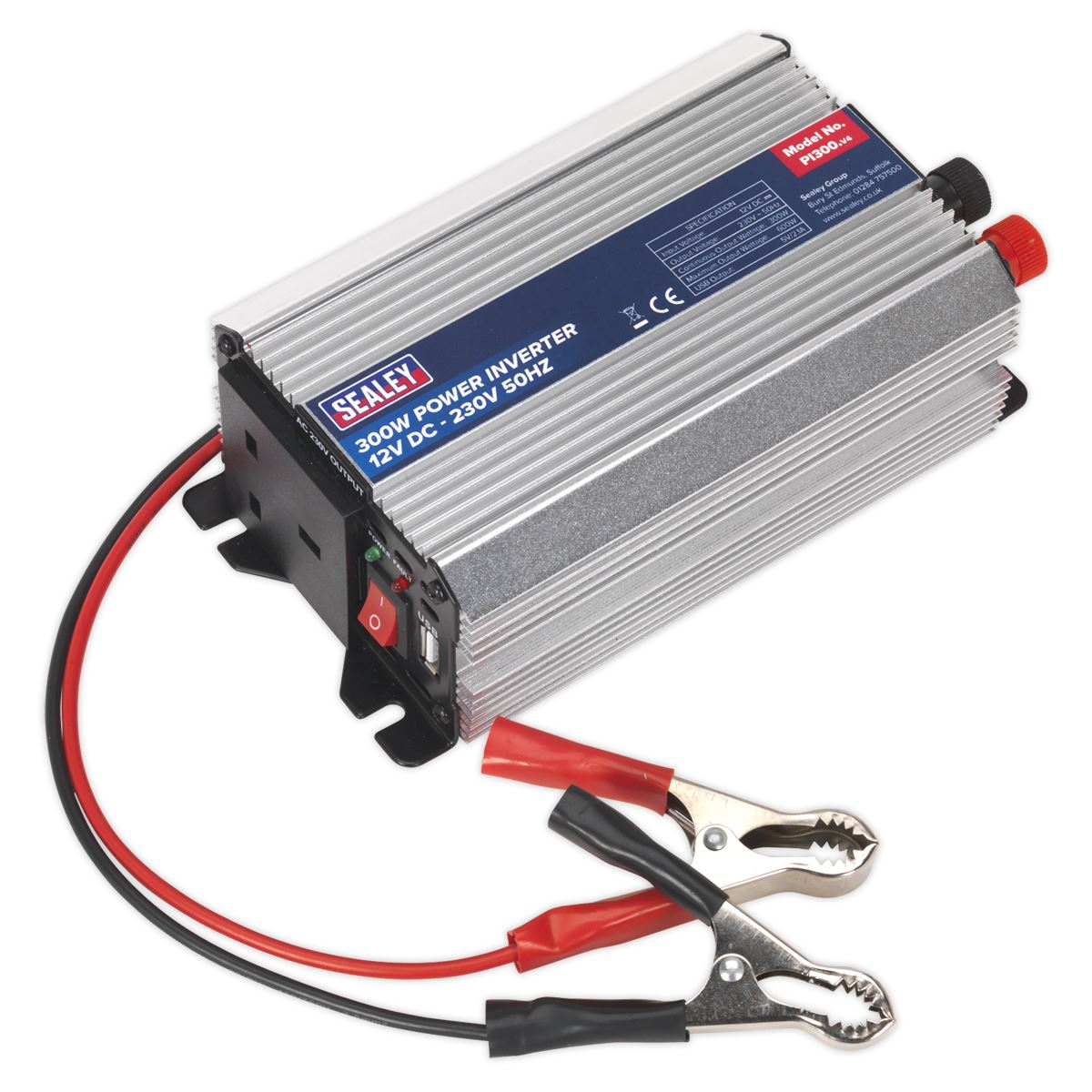 Sealey Power Inverter 300W 12V DC - 230V~50Hz