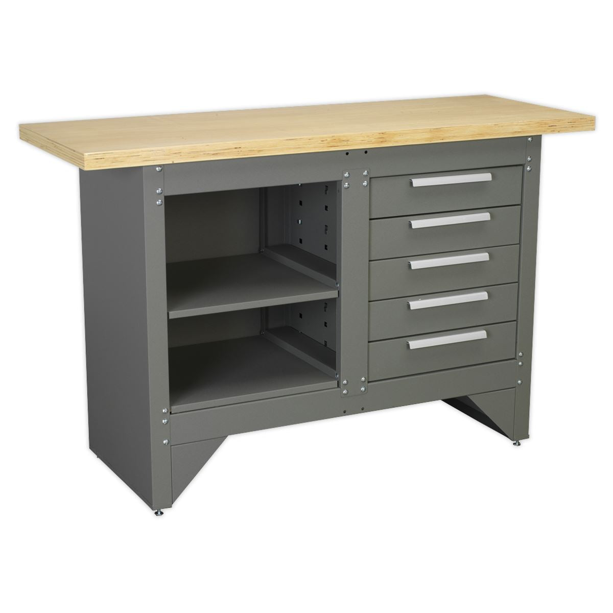 Sealey Workbench with 5 Drawers Ball-Bearing Slides Heavy-Duty