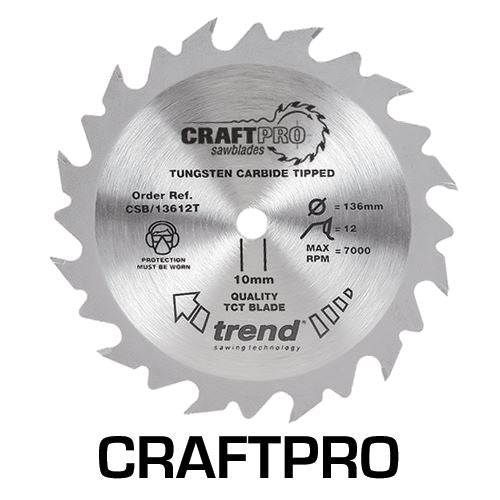 Trend Craft Saw Blade 190 X 40 Teeth X 30 Thin  CSB/19040TB