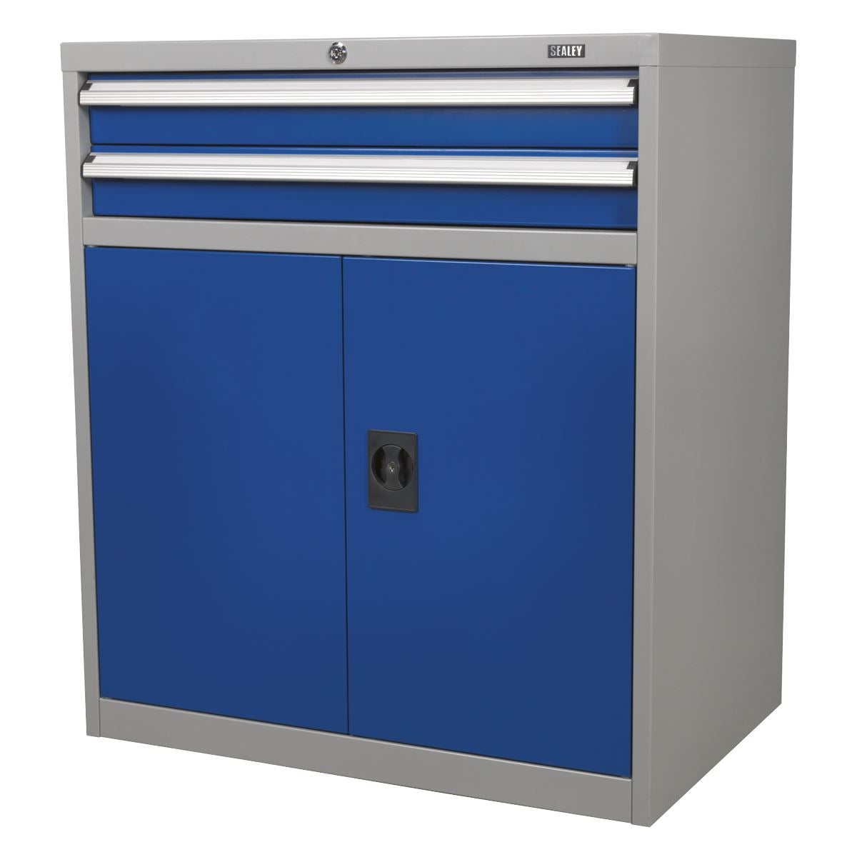 Sealey Premier Industrial Industrial Cabinet 2 Drawer & 1 Shelf Double Locker