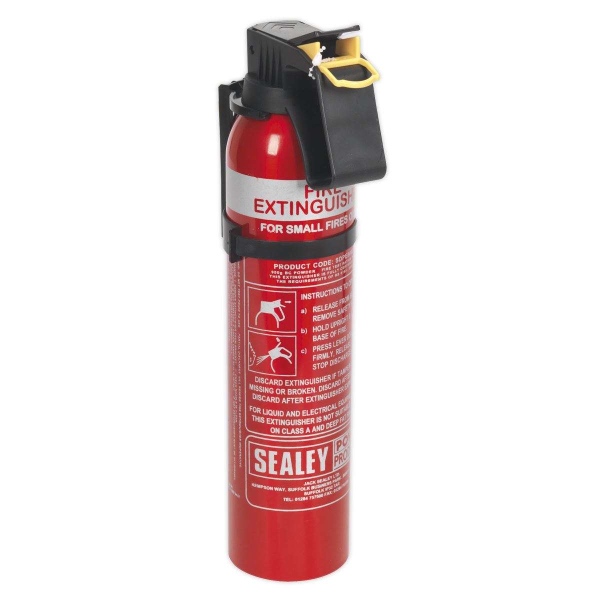 Sealey Fire Extinguisher 0.95kg Dry Powder - Disposable