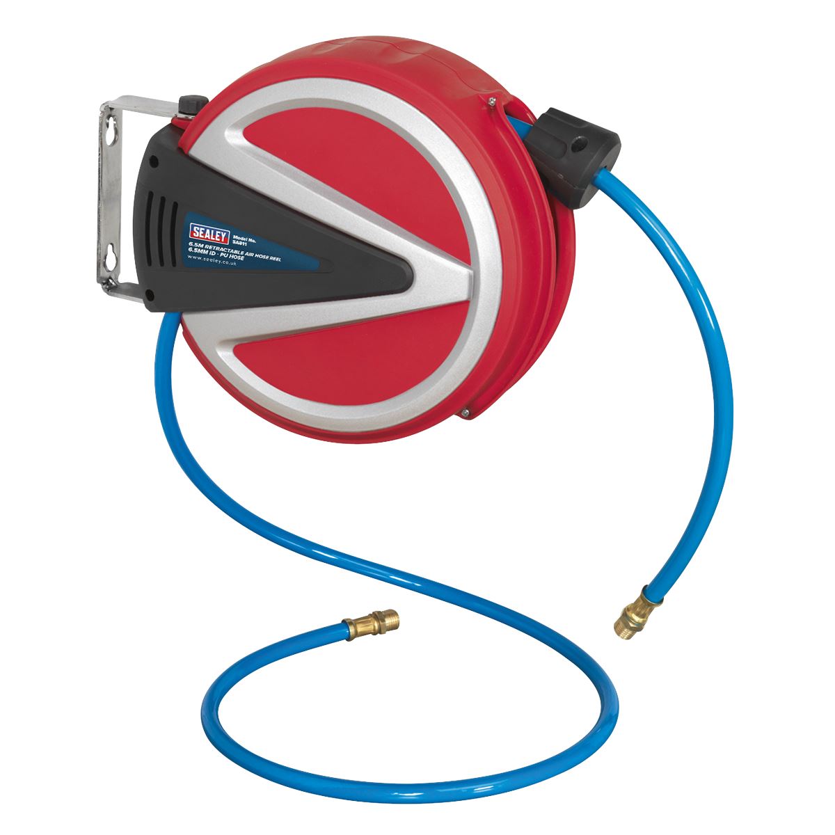 Sealey Retractable Air Hose Reel 6.5m Ø6.5mm ID - PU Hose