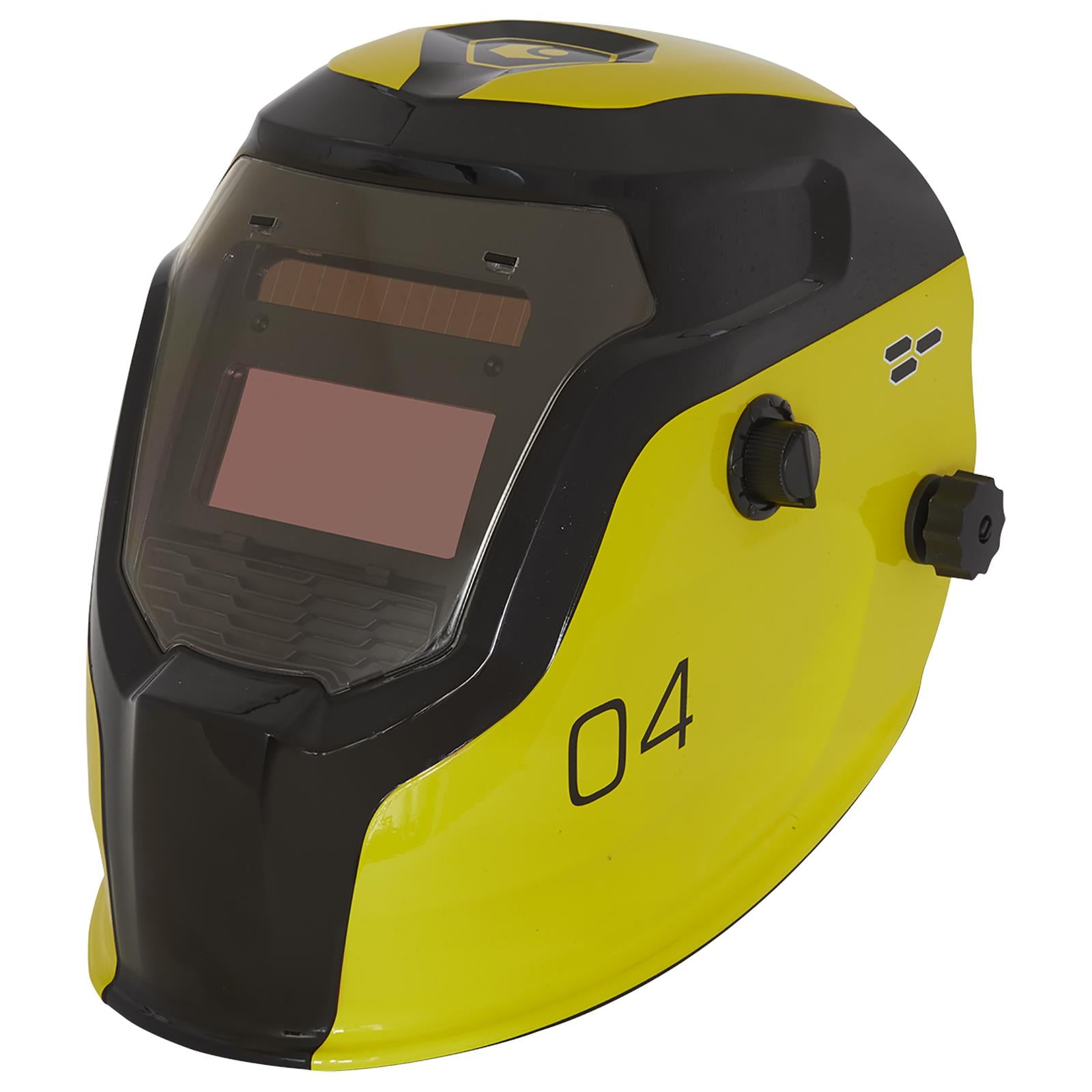 Sealey Auto Darkening Welding Helmet Shade 9-13 Yellow