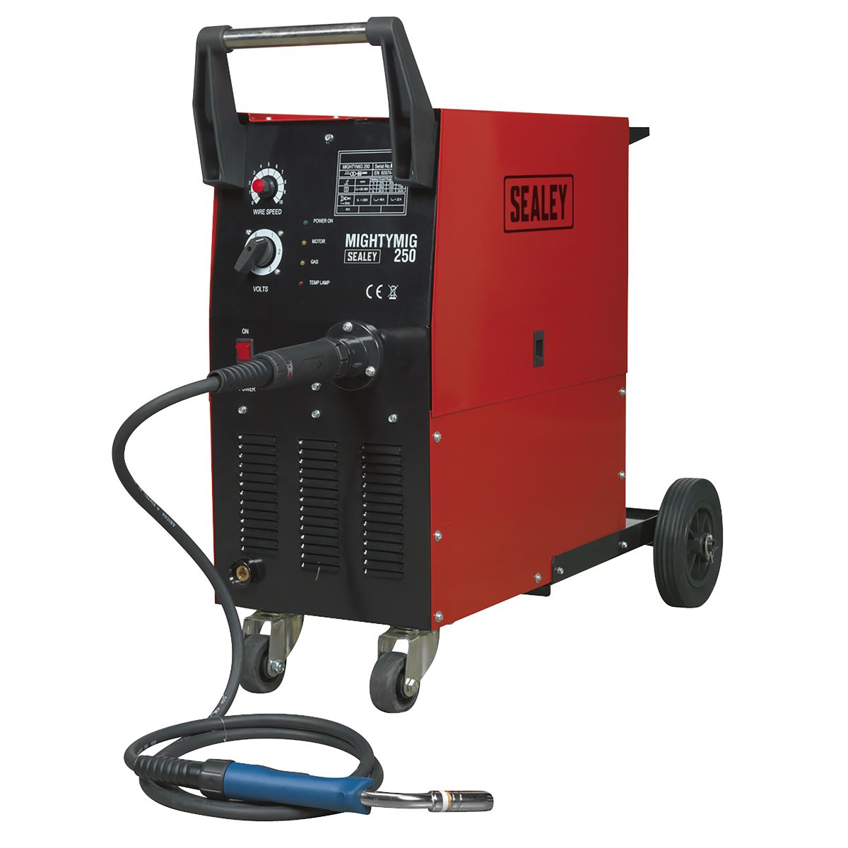 Sealey Professional Gas/No-Gas MIG Welder 250A with Euro Torch