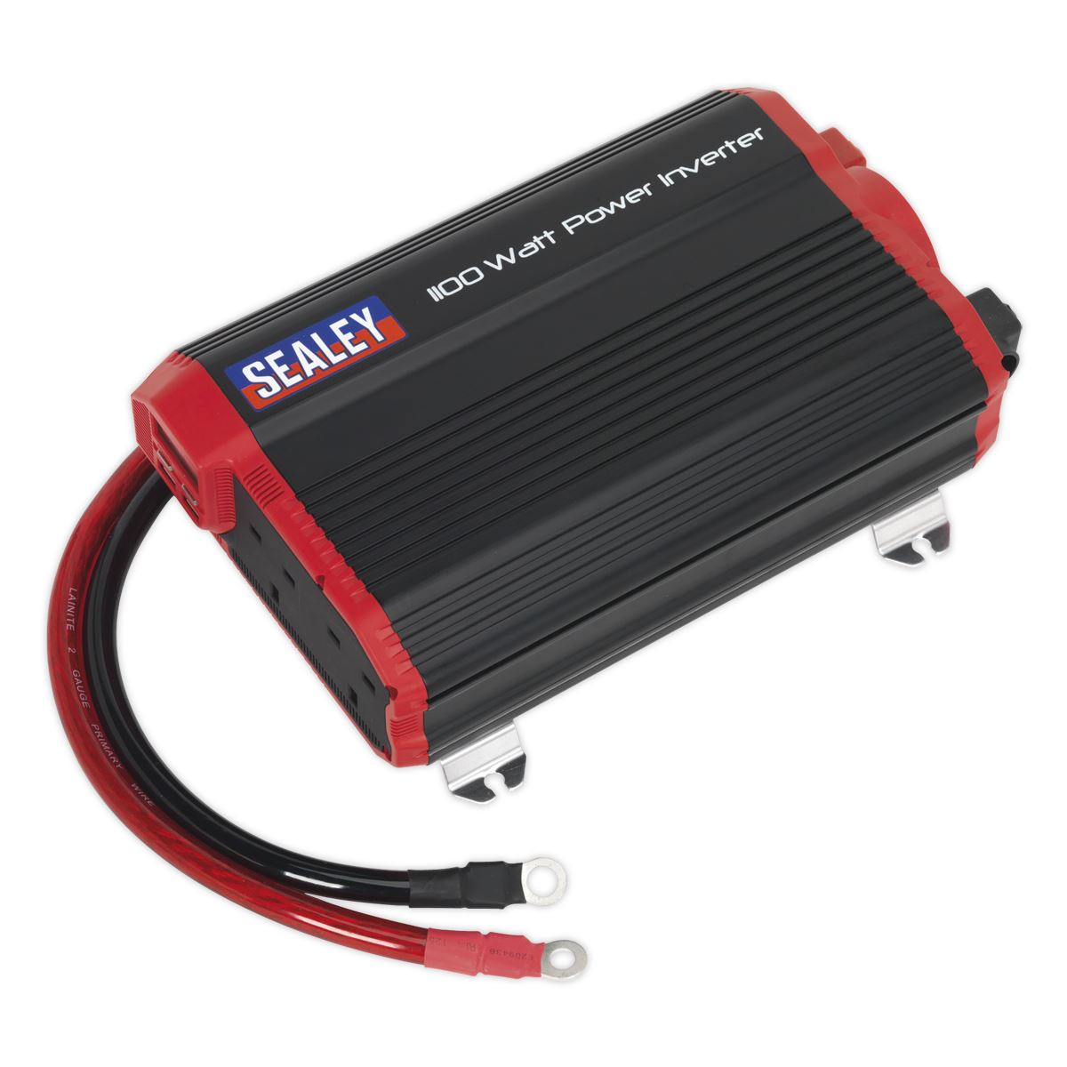 Sealey Power Inverter Modified Sine Wave 1100W 12V DC - 230V ~ 50Hz