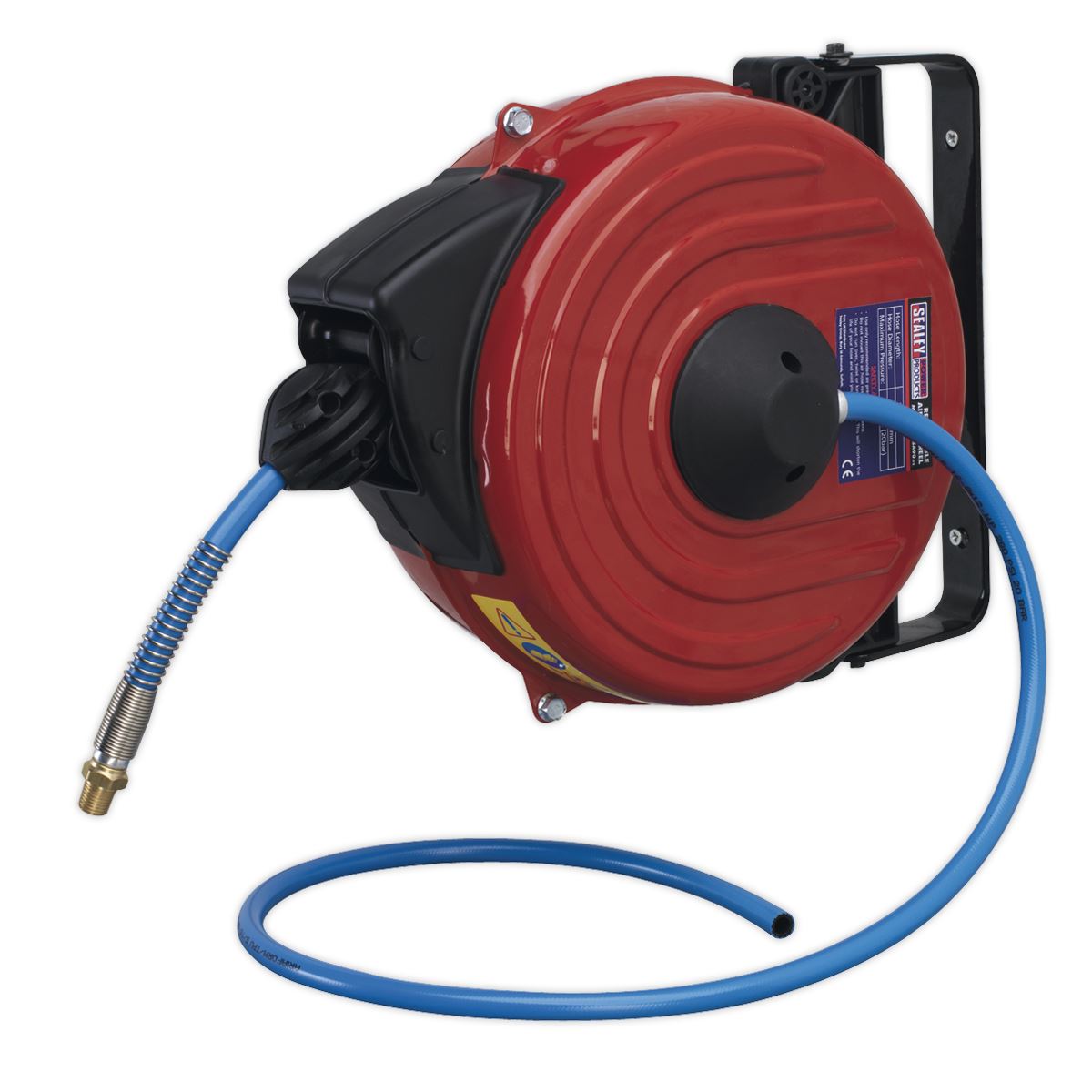 Sealey Retractable Air Hose Reel 12m Ø8mm ID TPU Hose