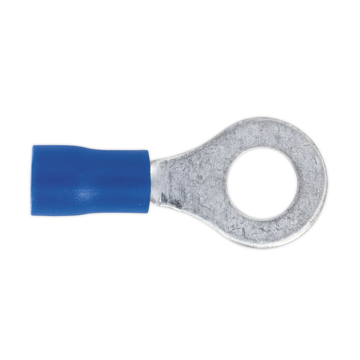 Sealey 100 Pack 6.4mm (1/4") Blue Easy Entry Ring Terminal