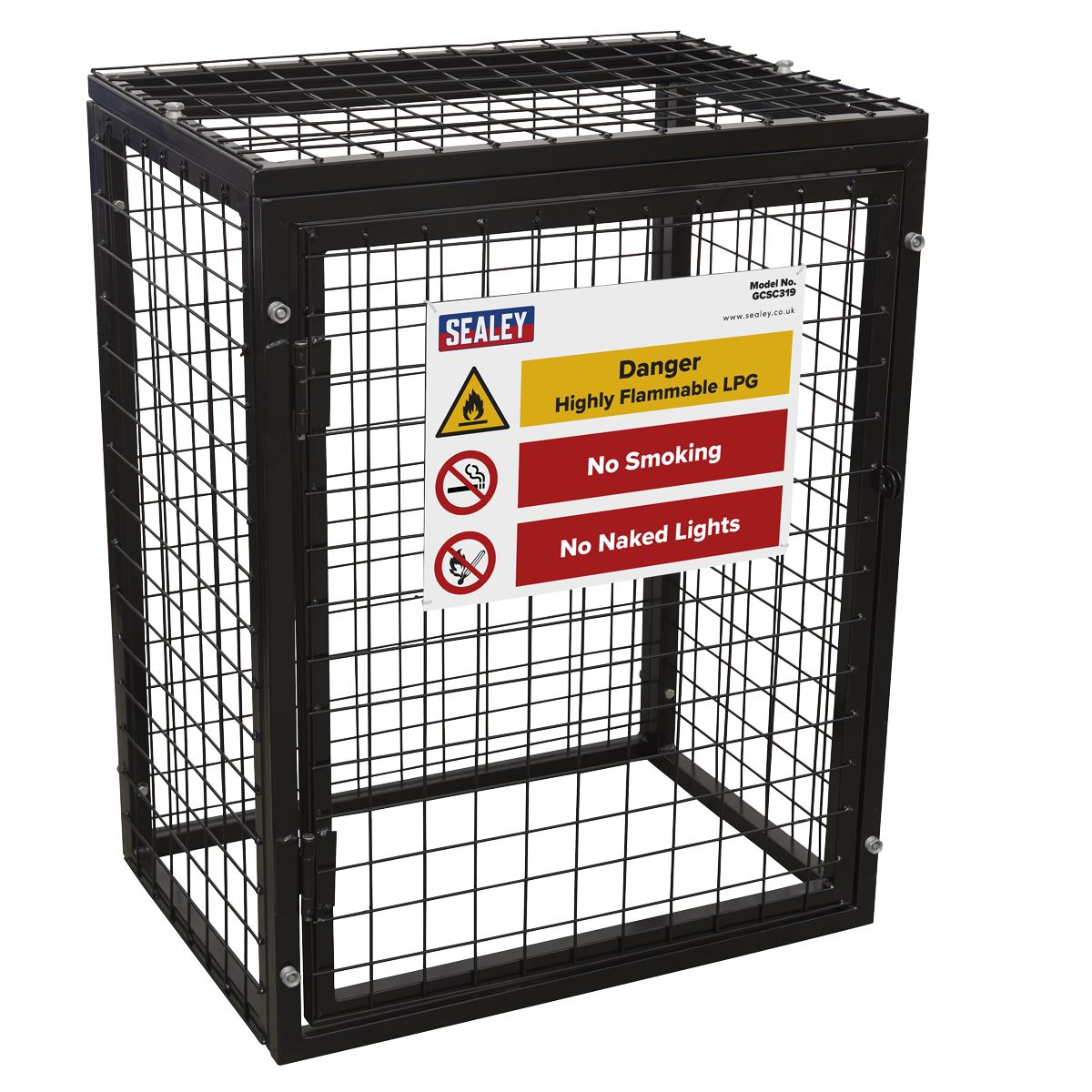 Sealey Safety Cage - 3 x 19kg Gas Cylinders