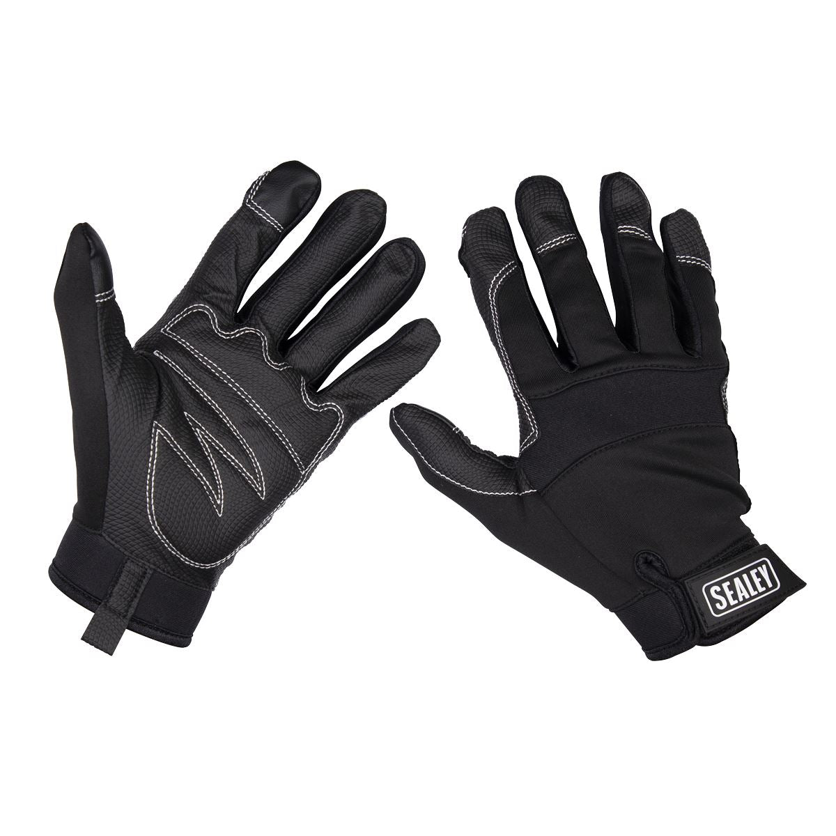 Sealey Premier Mechanic's Gloves Light Palm Tactouch - X-Large