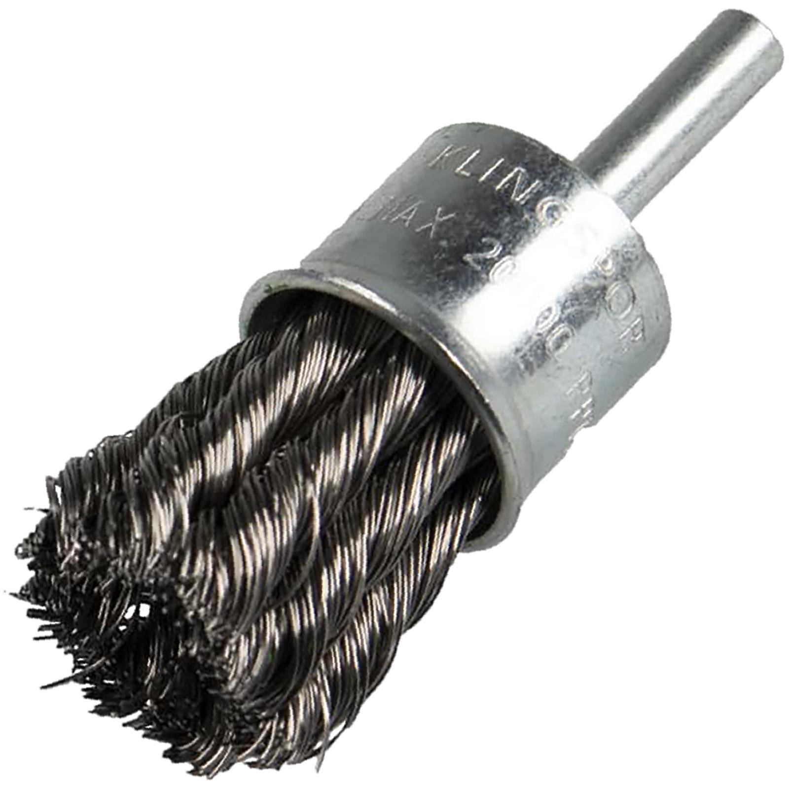 Klingspor Twist Knot Wire End Brush 6mm Shaft 19mm 22mm 30mm Steel BPS600Z