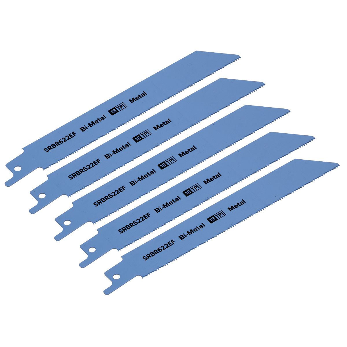 Sealey Reciprocating Saw Blade Metal 150mm 18tpi - Pack of 5