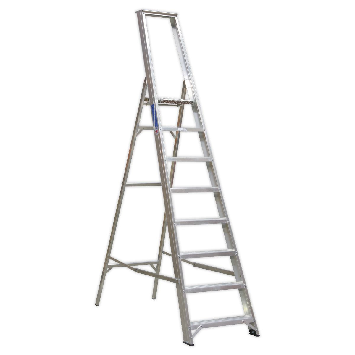 Sealey Aluminium Step Ladder 8-Tread Industrial BS EN 131