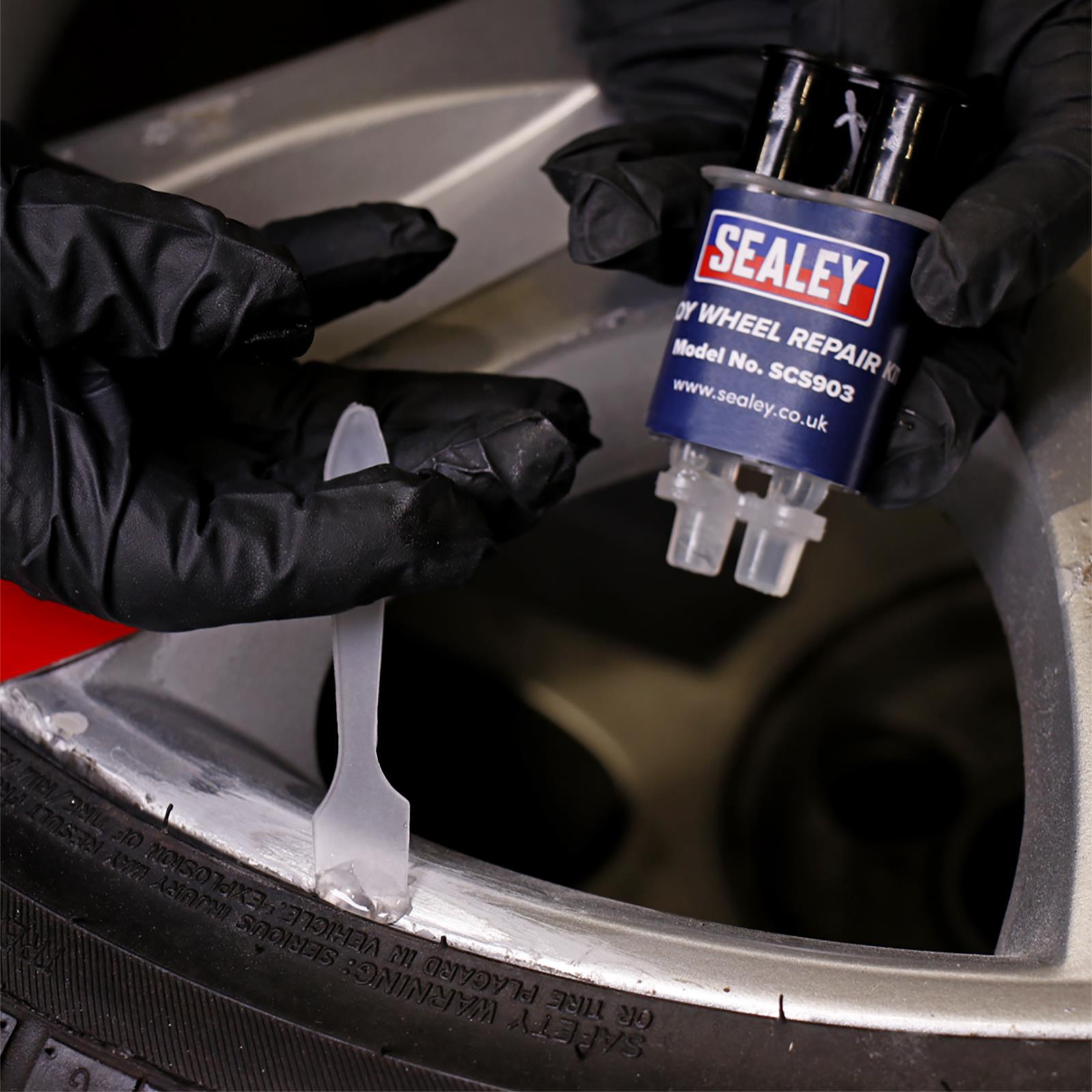 Sealey Alloy Wheel Repair Kit Repairs Cosmetic Damage Simply and Quickly