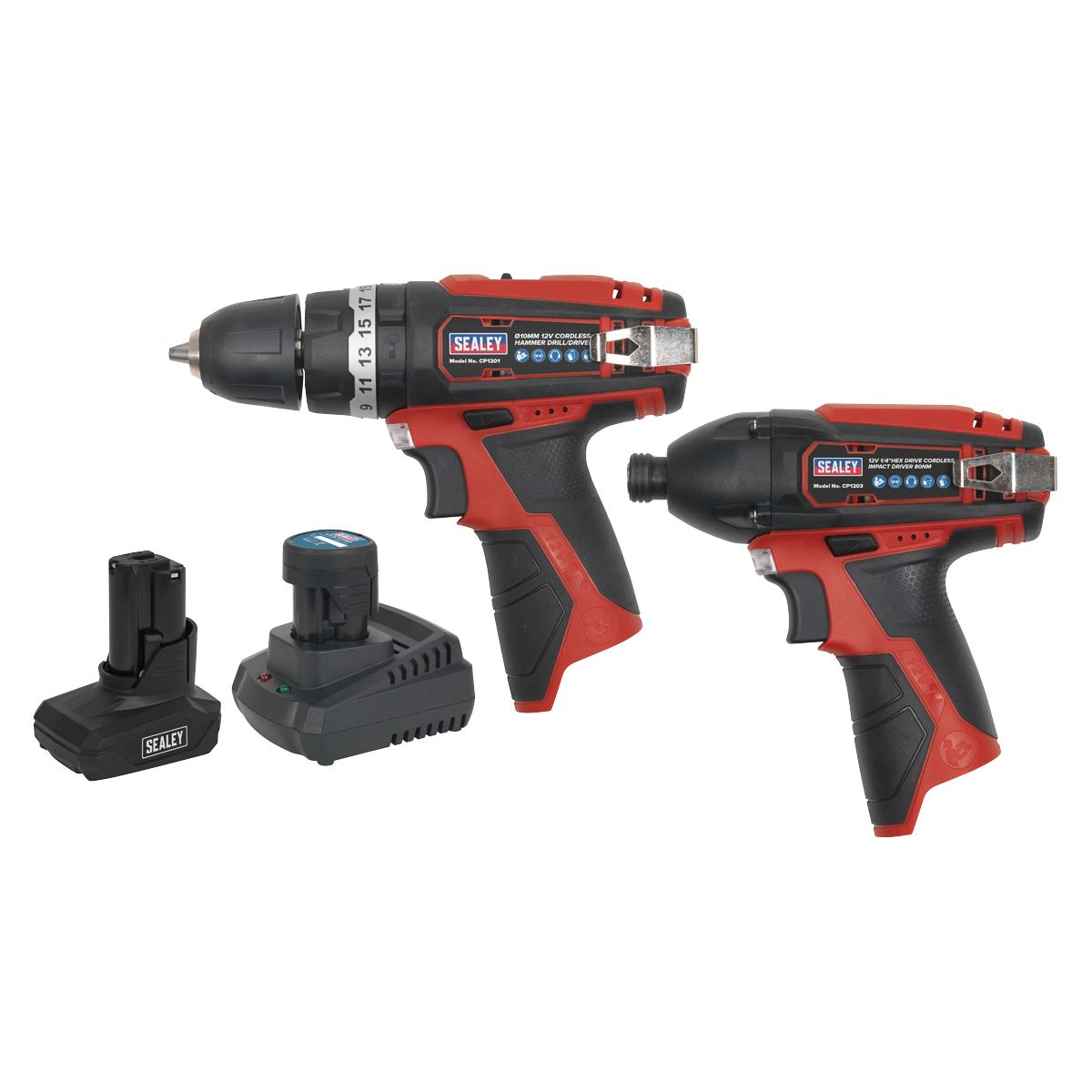 Sealey 2 x 12V SV12 Series Cordless Power Tool Combo Kit