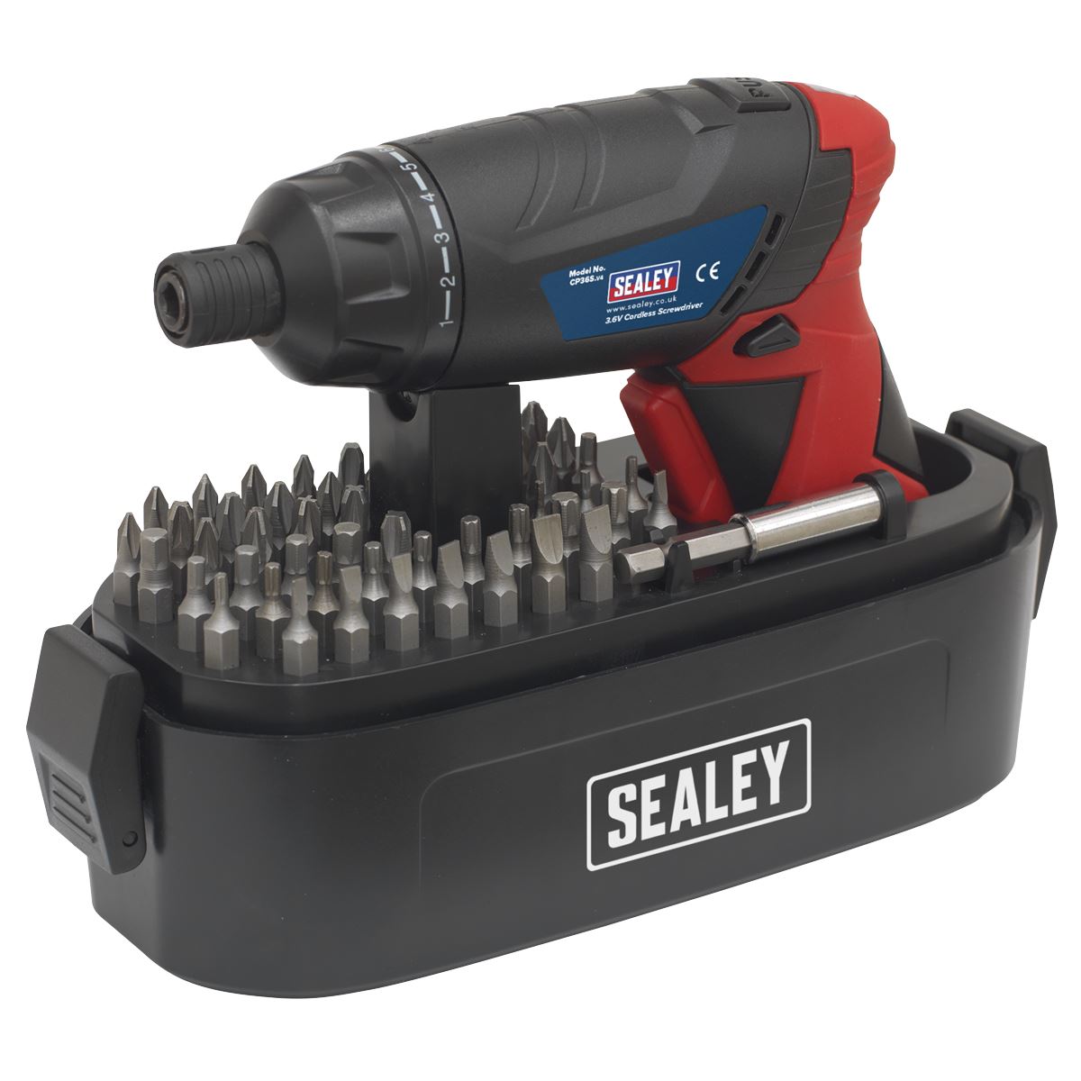 Sealey 53 Piece Cordless Screwdriver Set 3.6V Lithium-Ion