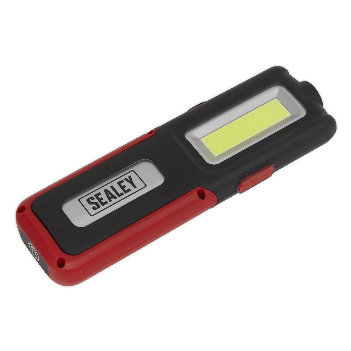 Sealey Rechargeable Inspection Light 5W COB & 3W SMD LED with Power Bank - Red