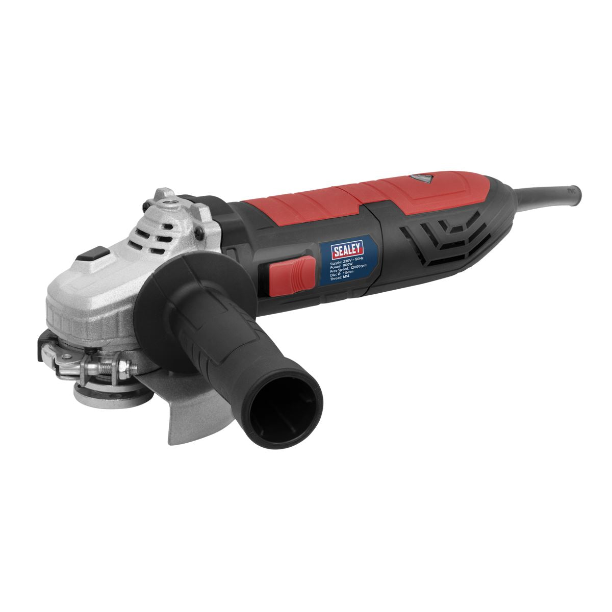 Sealey Angle Grinder 115mm 900W 230V with Side Handle Trade Use