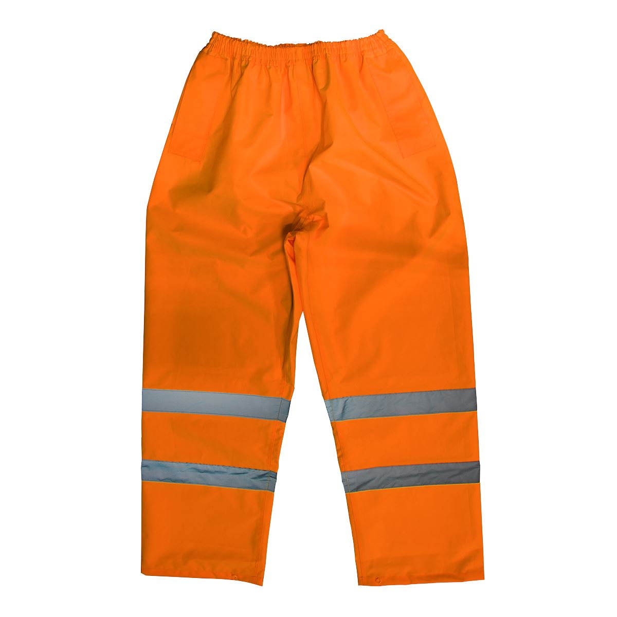 Worksafe by Sealey Hi-Vis Orange Waterproof Trousers - XX-Large