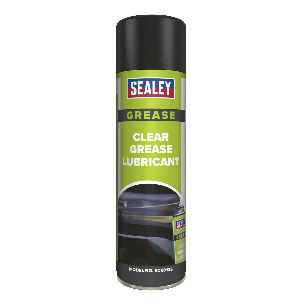 Sealey 500ml Clear Spray Grease Lubricant Silicon Free Formula