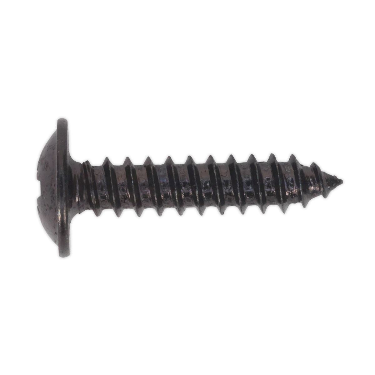 Sealey Self-Tapping Screw 4.2 x 19mm Flanged Head Black Pozi Pack of 100