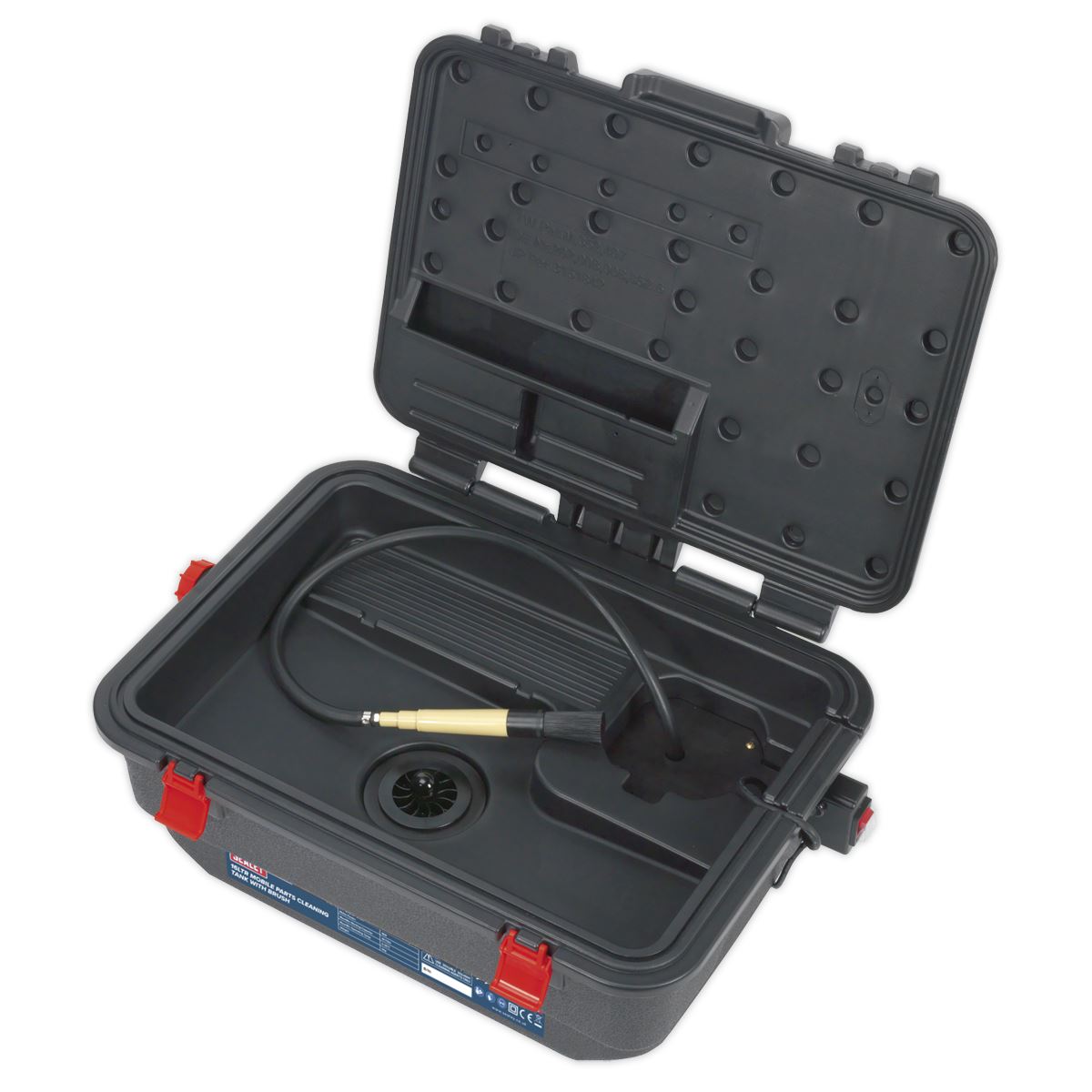 Sealey Mobile Parts Cleaning Tank with Brush
