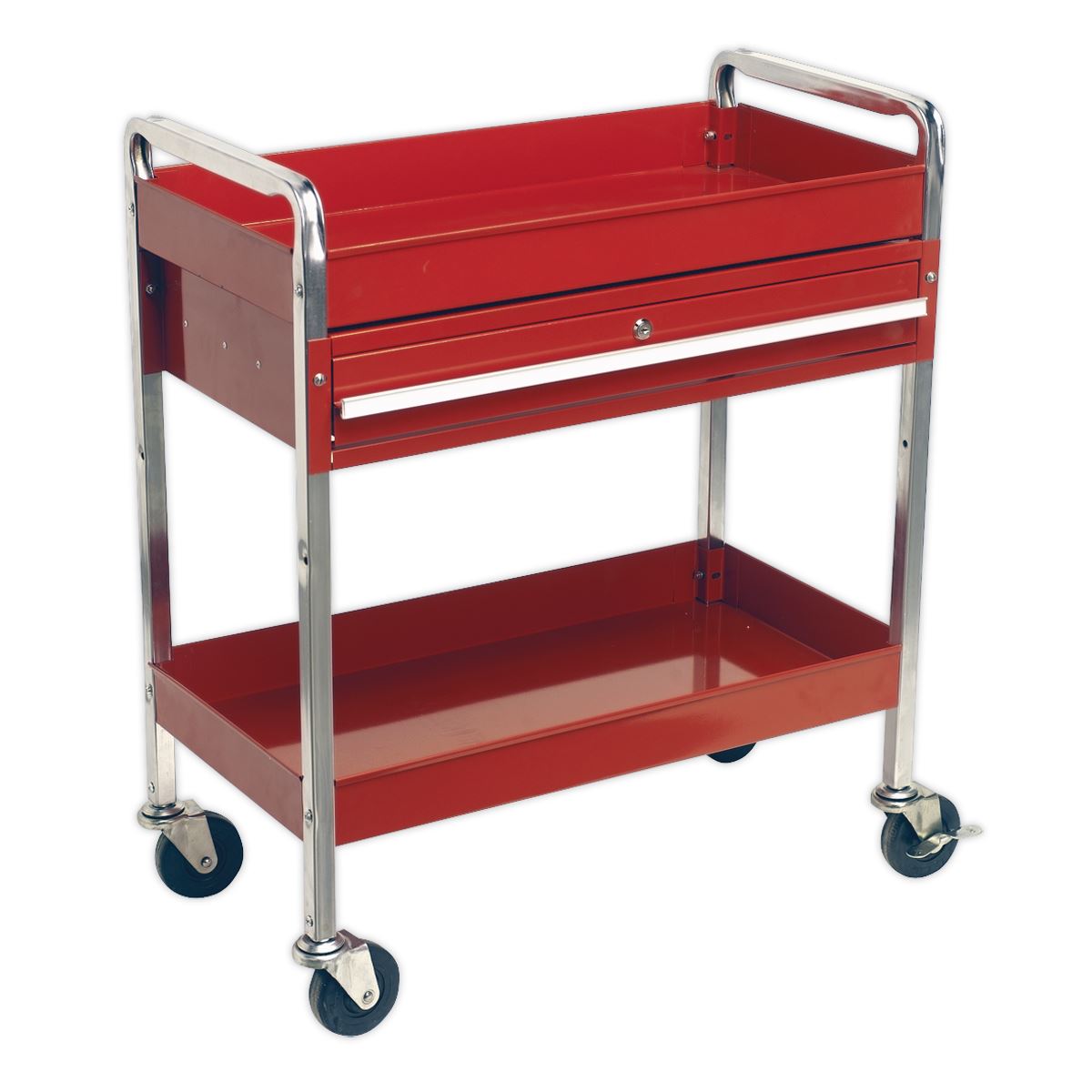 Sealey Superline Pro Trolley 2-Level Heavy-Duty with Lockable Drawer